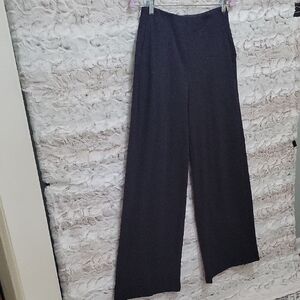 Old Navy PowerSoft Wide Leg Pants Womens Size S, Black High Rise Pull On Stretch